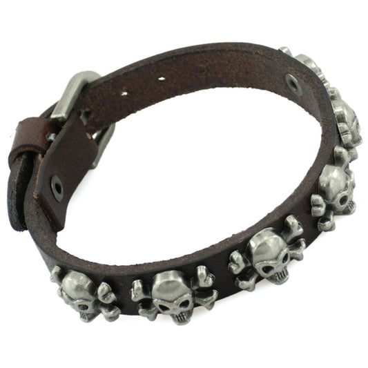 2020 New Vintage Rock Punk Genuine Leather Bracelet